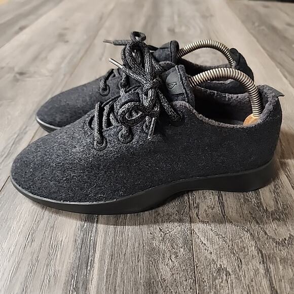 Allbirds Women’s Wool Runners Natural Black/Black sole Size 9 - Picture 4 of 9